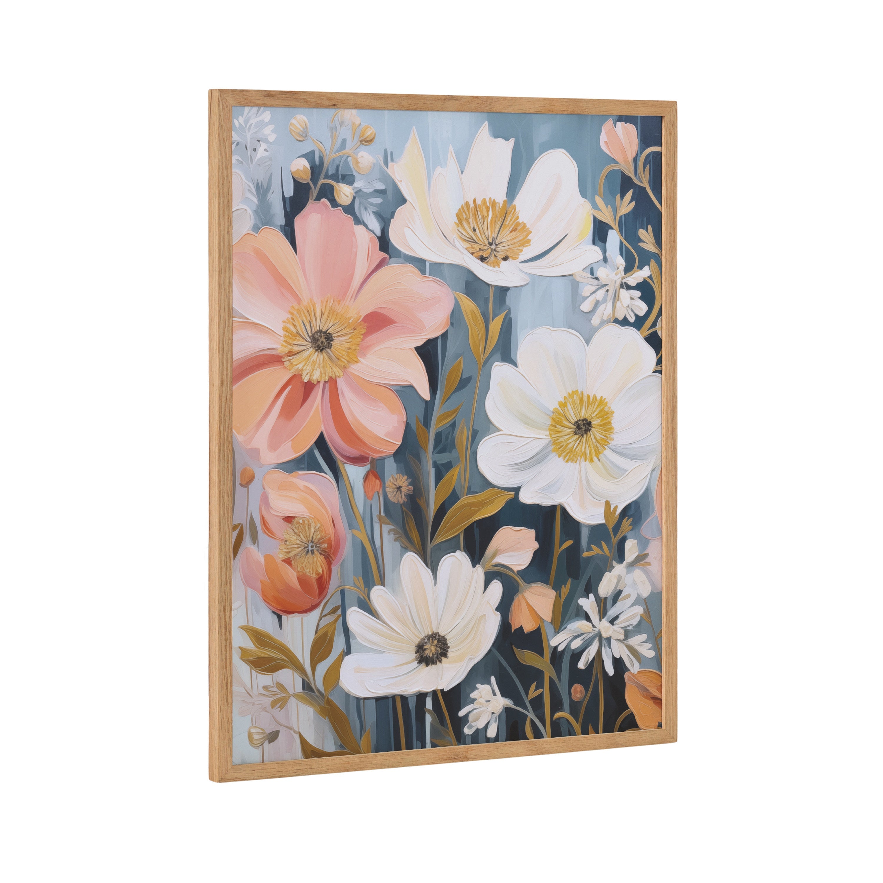 Gallery Boho Flowers in Muted Neutrals Print by The Creative Bunch Studio