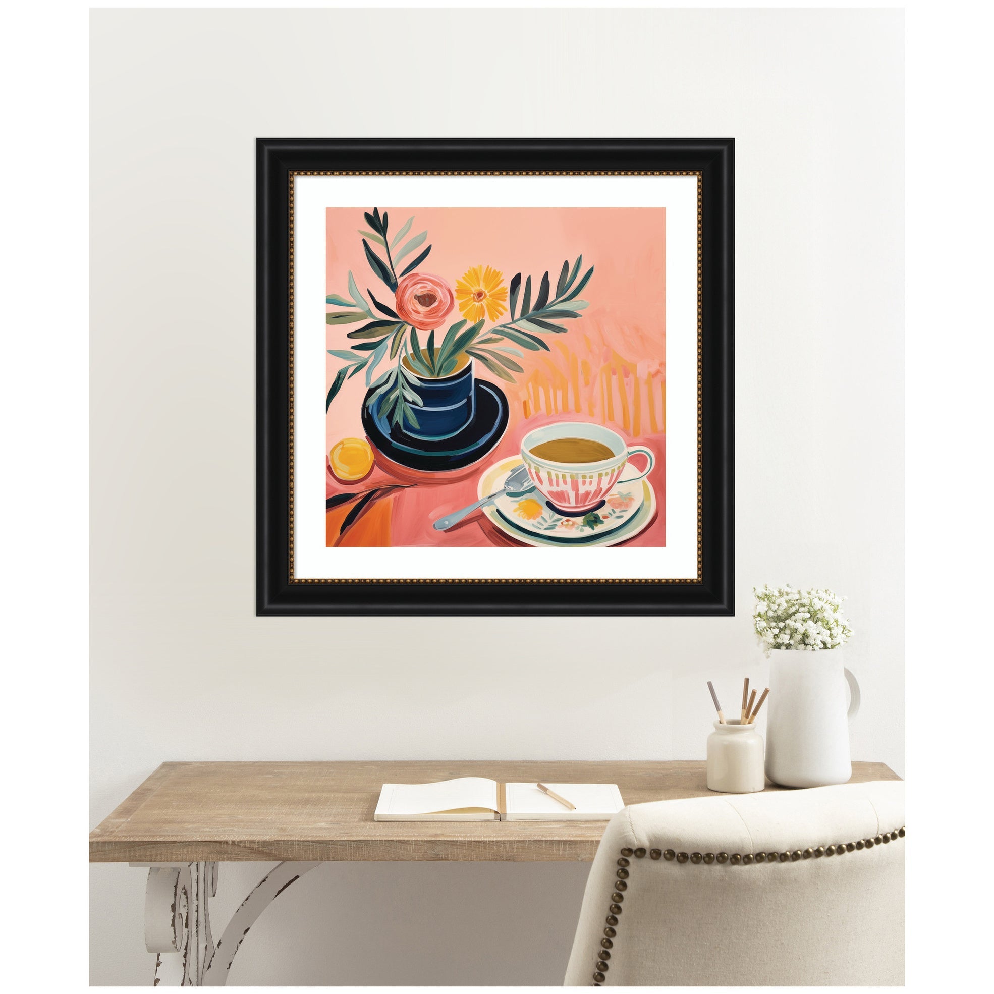 Framed Art Cozy Coffee by The Creative Bunch Studio