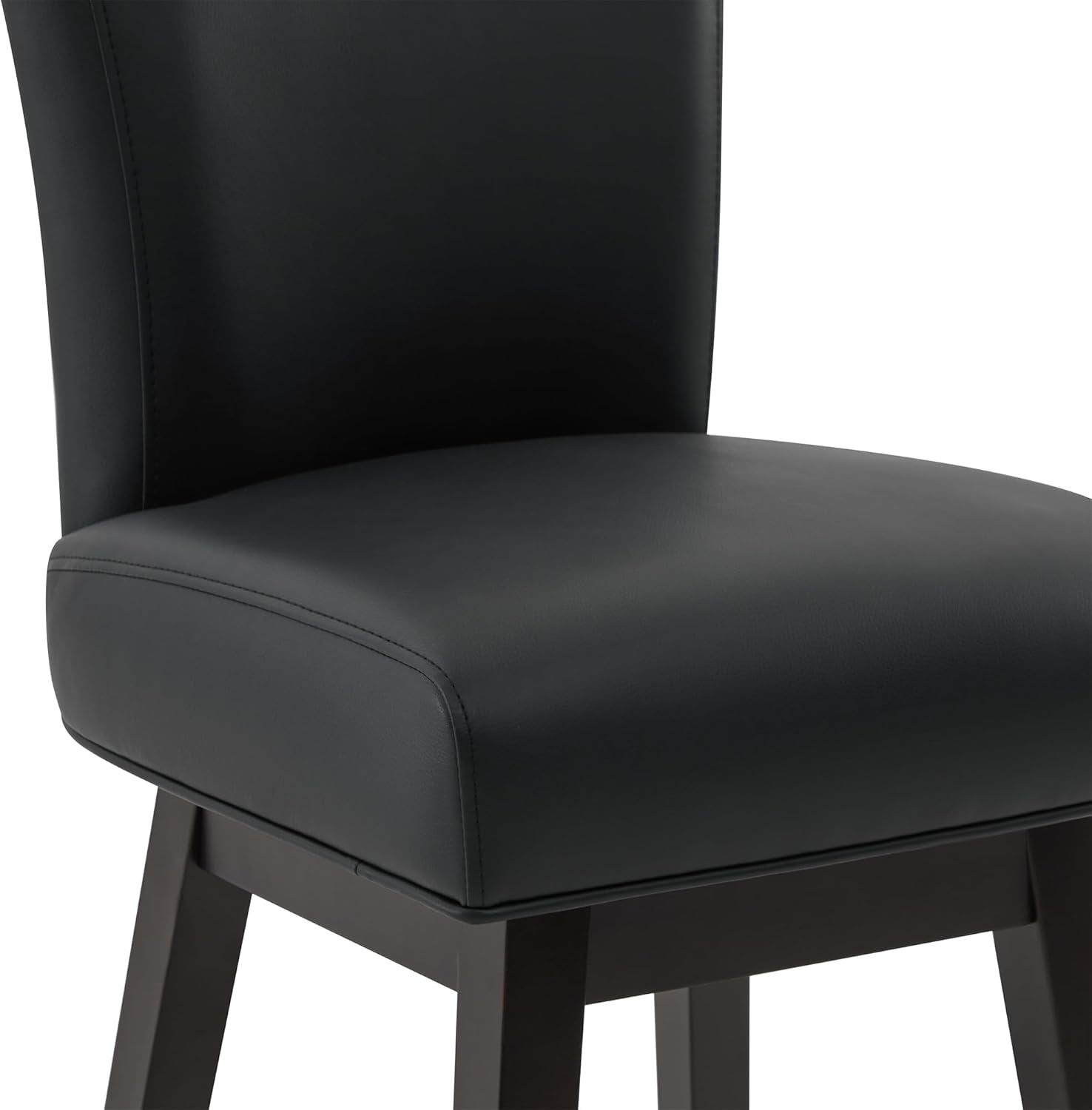 30 Inch Counter Height Swivel Bar Stools Set Of 2 Black