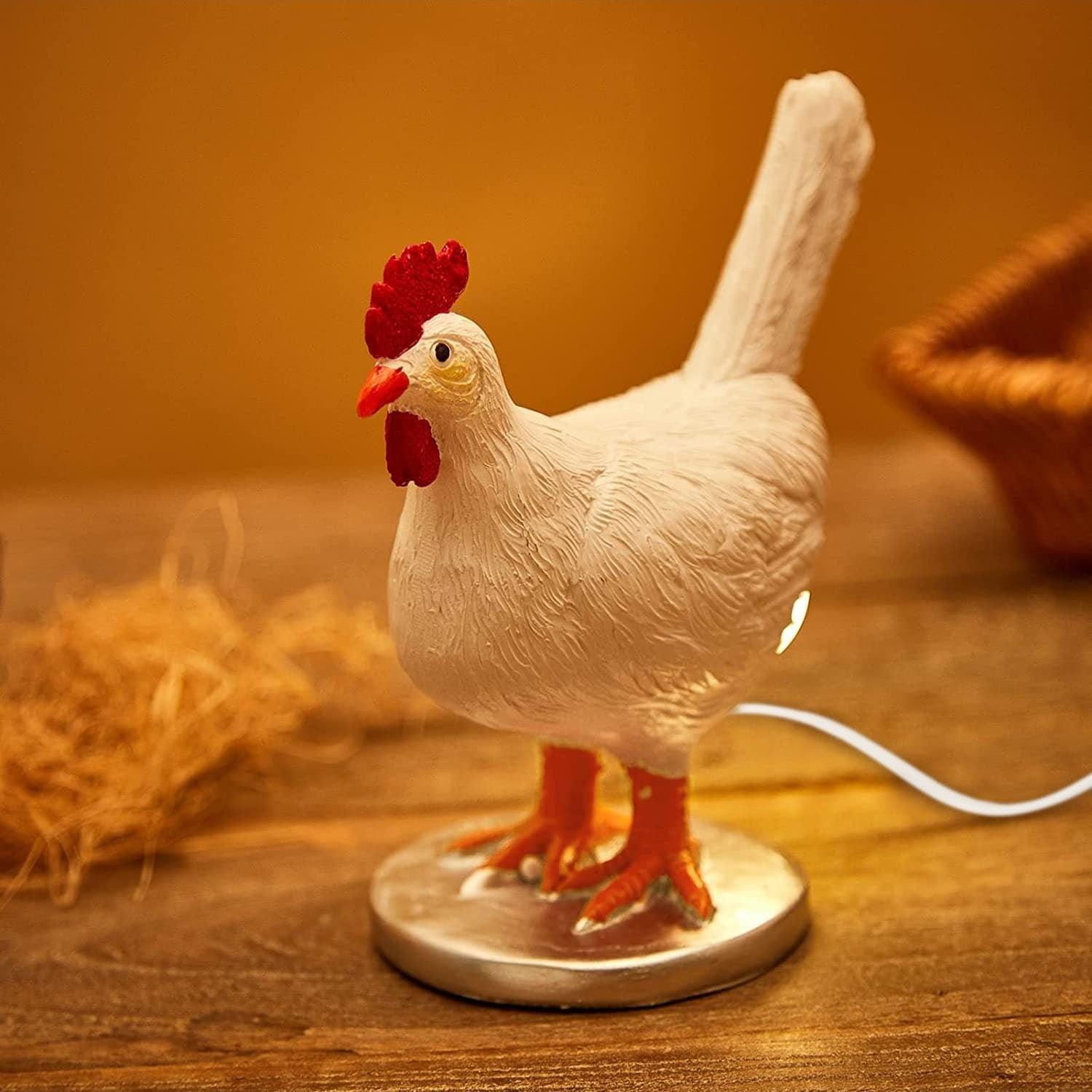 Chicken Laying Egg Shape Night Light Table Lamp - PRHOMZ