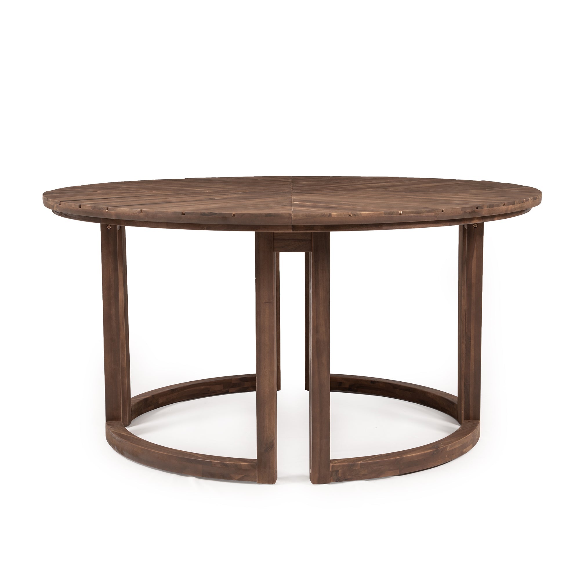 TREXM Patio Dining Table Set for 6 with Umbrella Hole