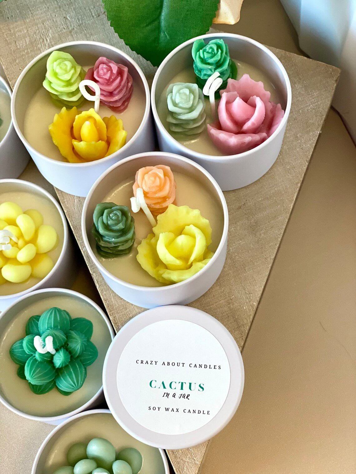 Cactus Jar Candle | Handmade Aroma Bliss