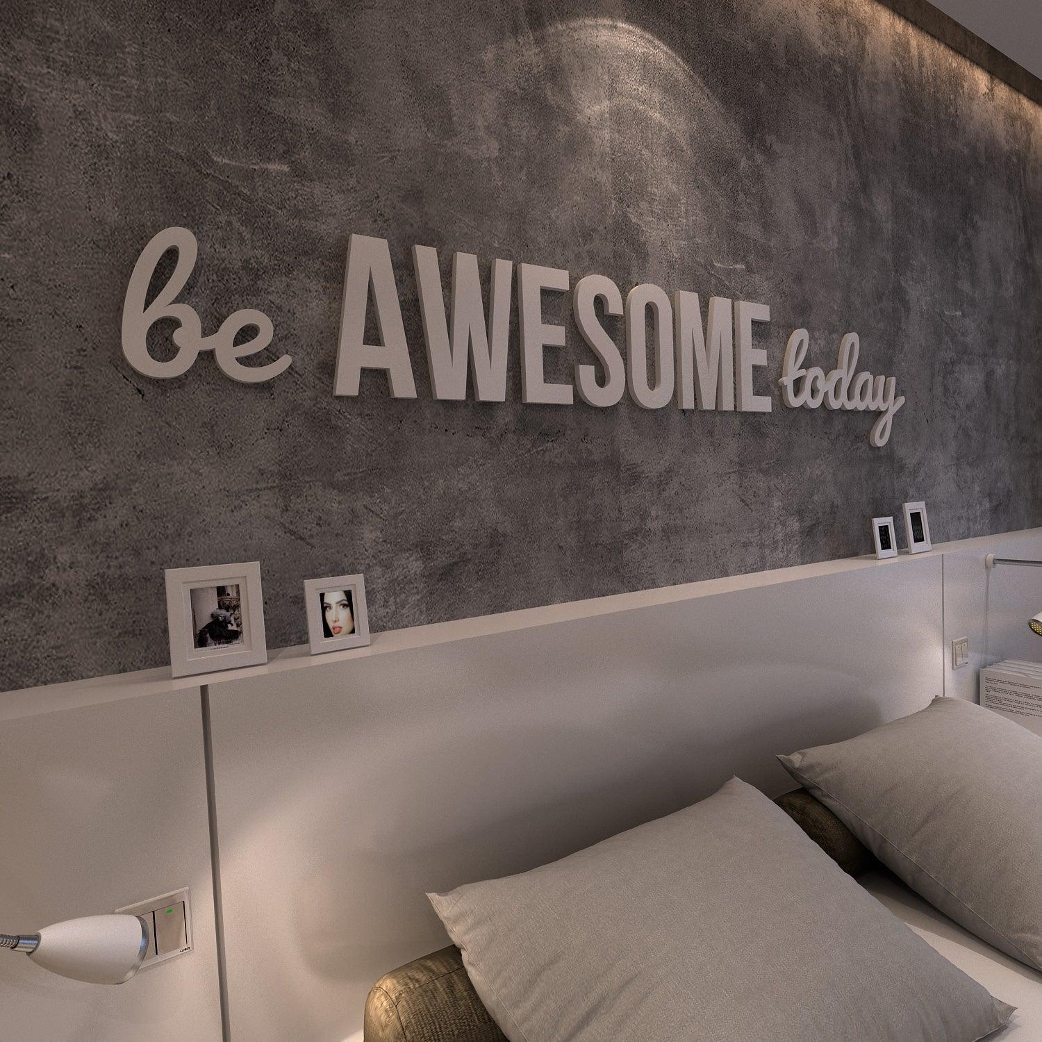 Be Awesome Today 3D Office Wall Decor - PRHOMZ