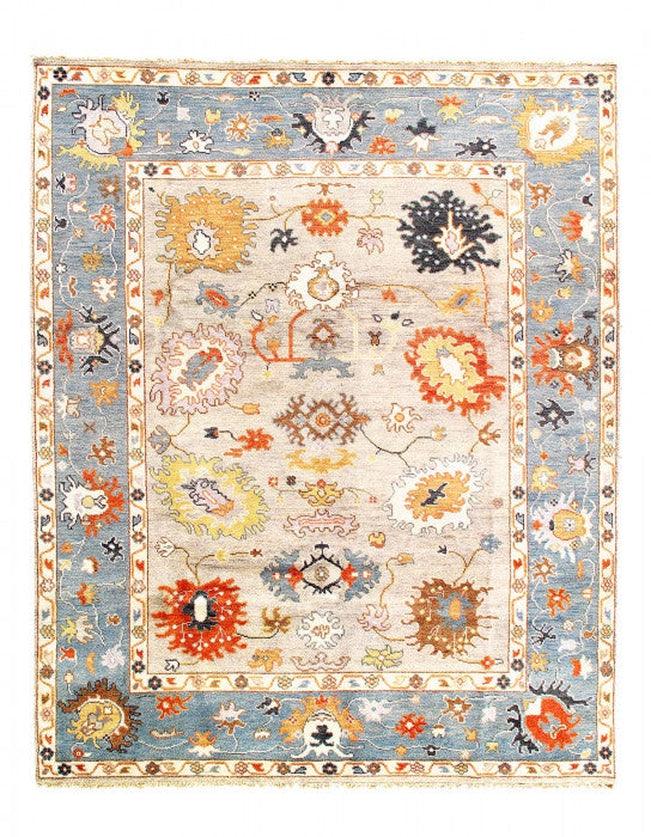 Canvello Fine Hand Knotted Oushak Design Rug - 8'2''X 10'-0