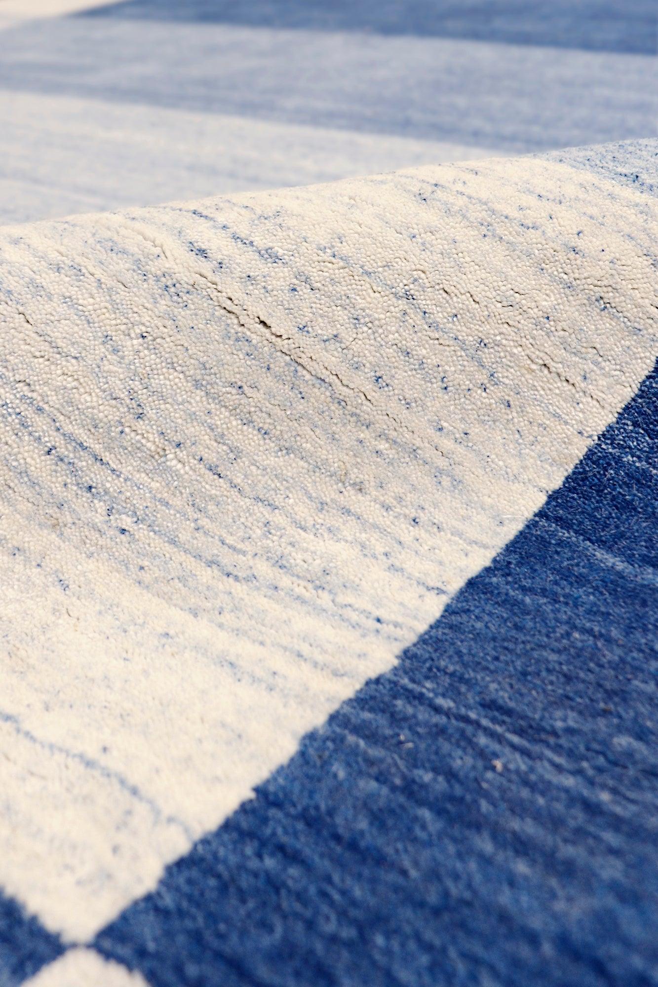 Canvello Modern Hand-Loomed Silk & Wool Charcoal Area Rug- 5' X 7'-2