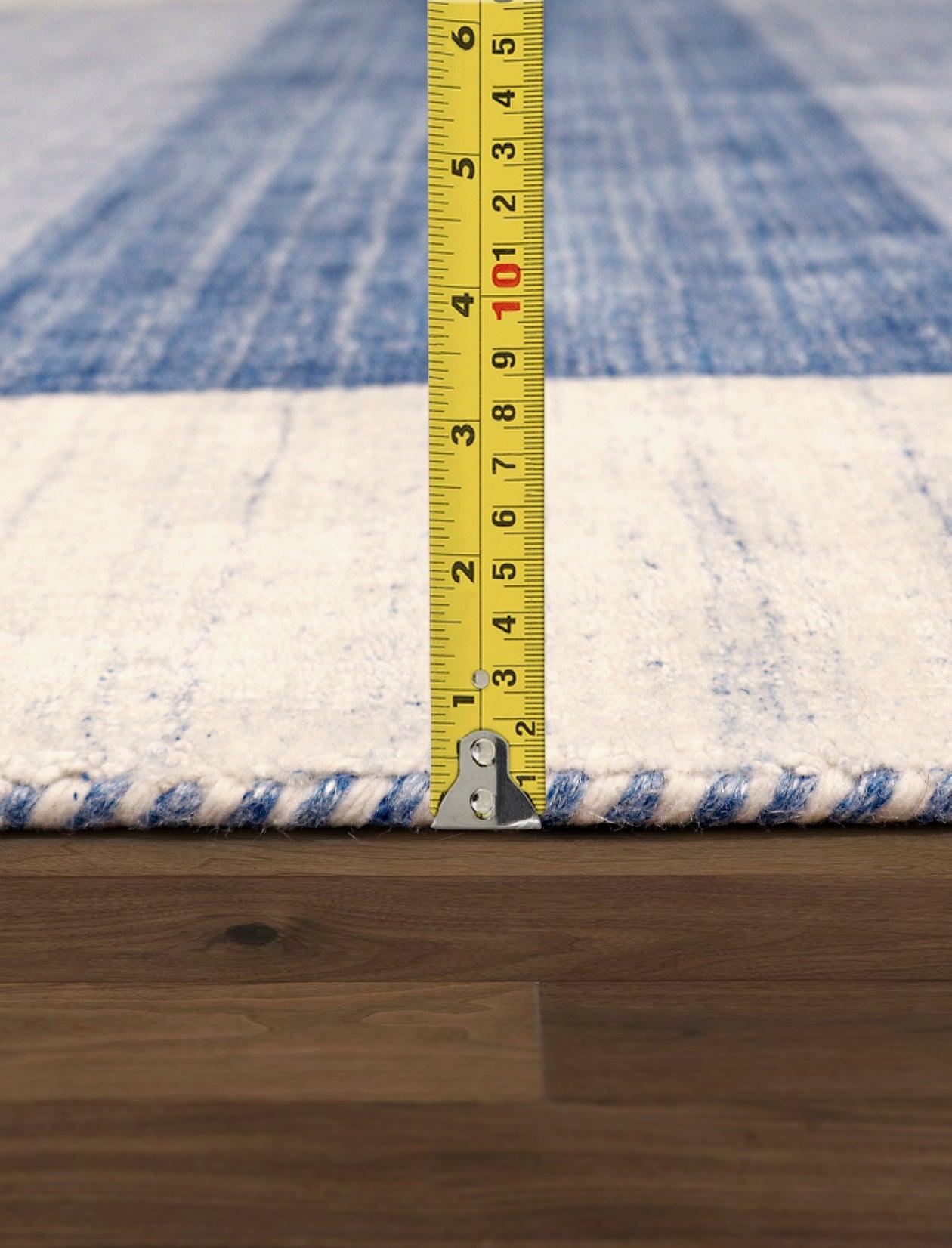 Canvello Modern Hand-Loomed Silk & Wool Charcoal Area Rug- 5' X 7'-4