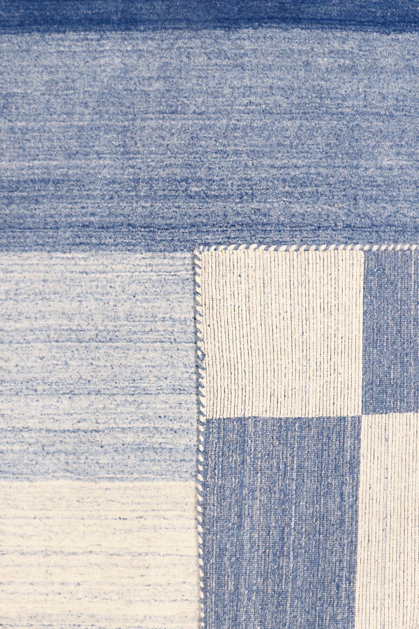 Canvello Modern Hand-Loomed Silk & Wool Charcoal Area Rug- 5' X 7'-3