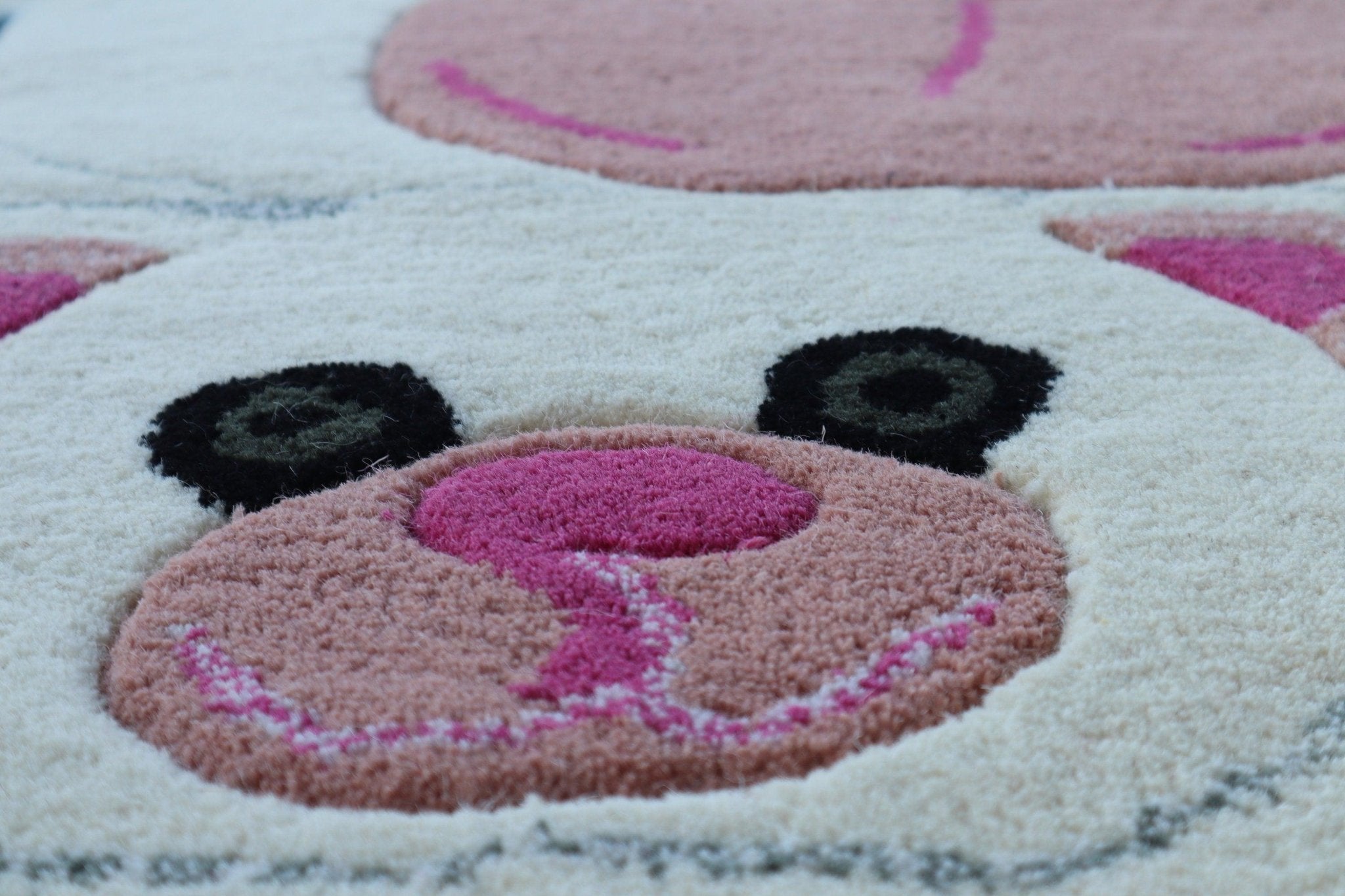 Canvello Premium Quality Hand Tufted Rug Hand Made Panda Rug Home Decor Rug for Living Room Contemporary| 100% New Zealand Pure Wool | 3'X5'-4