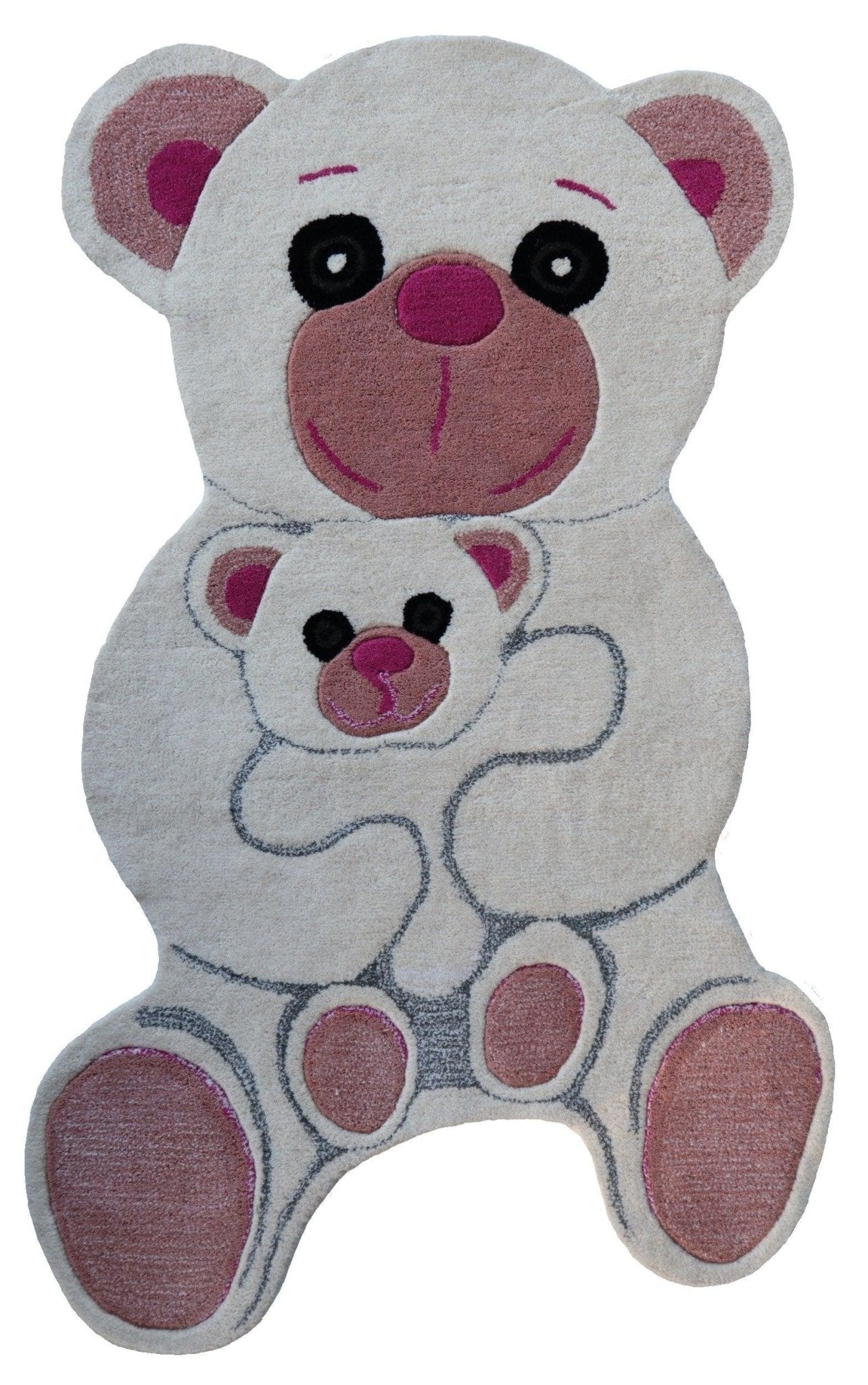 Canvello Premium Quality Hand Tufted Rug Hand Made Panda Rug Home Decor Rug for Living Room Contemporary| 100% New Zealand Pure Wool | 3'X5'-1