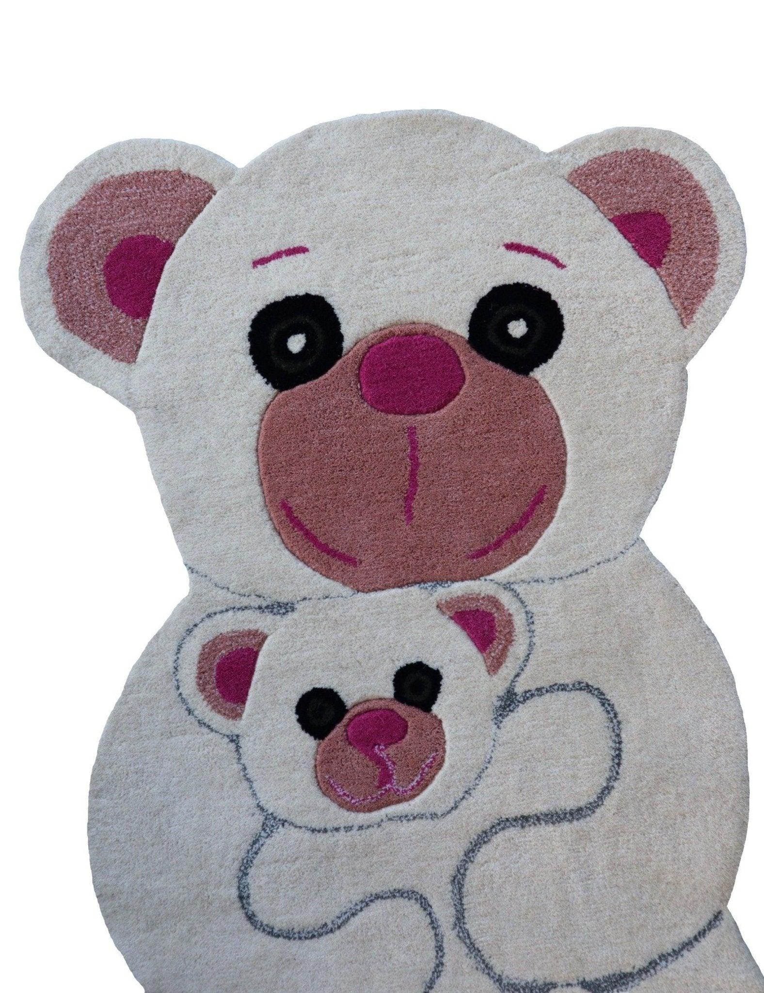 Canvello Premium Quality Hand Tufted Rug Hand Made Panda Rug Home Decor Rug for Living Room Contemporary| 100% New Zealand Pure Wool | 3'X5'-0