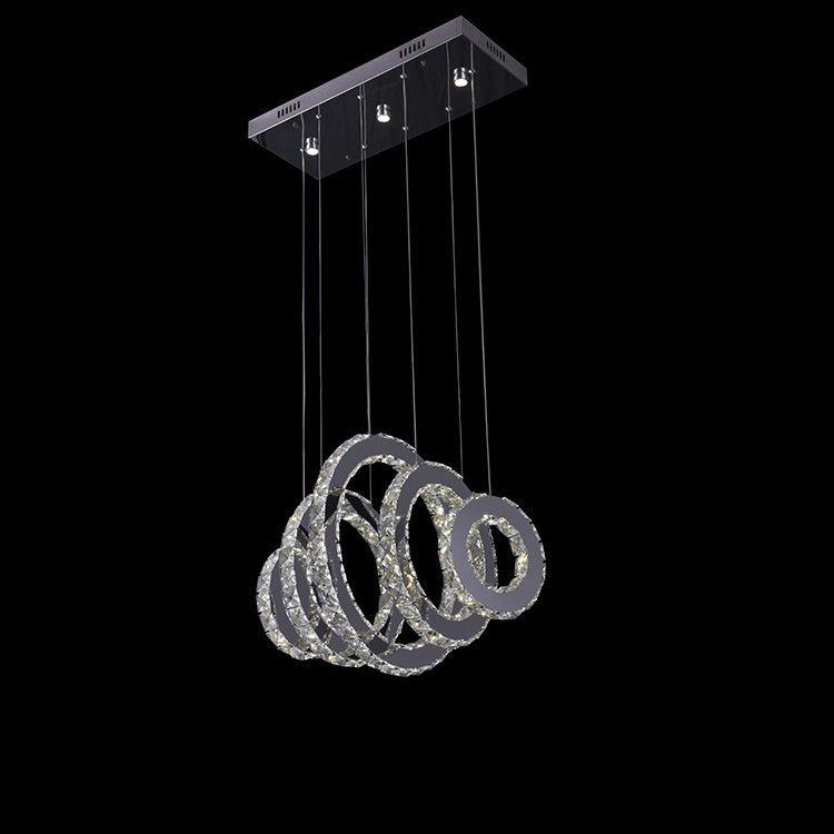Canvello Ring Crystal Chandelier Lamp-0