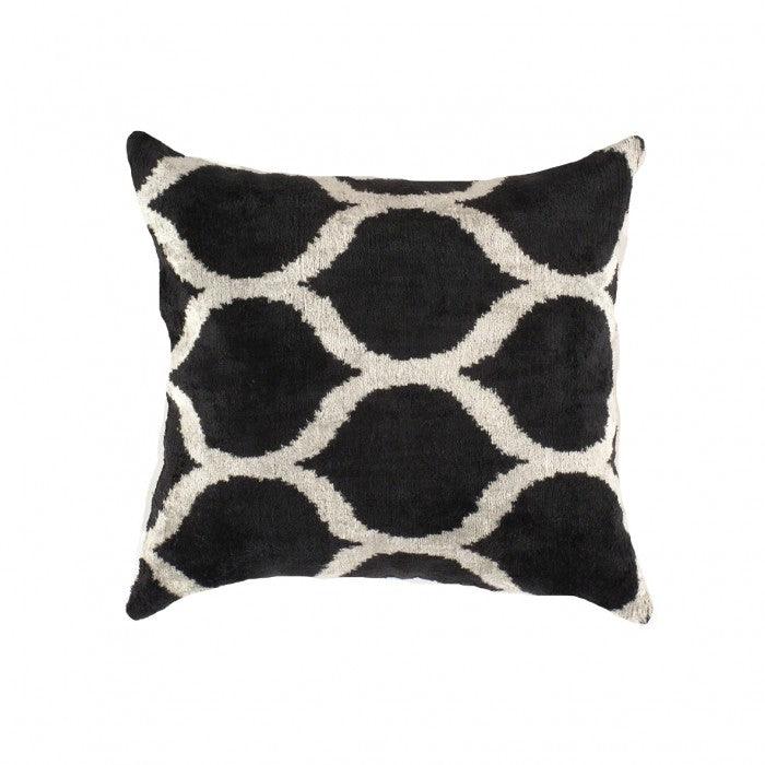 Canvello Turkish Black & white Color Velvet pillow - 24''-0