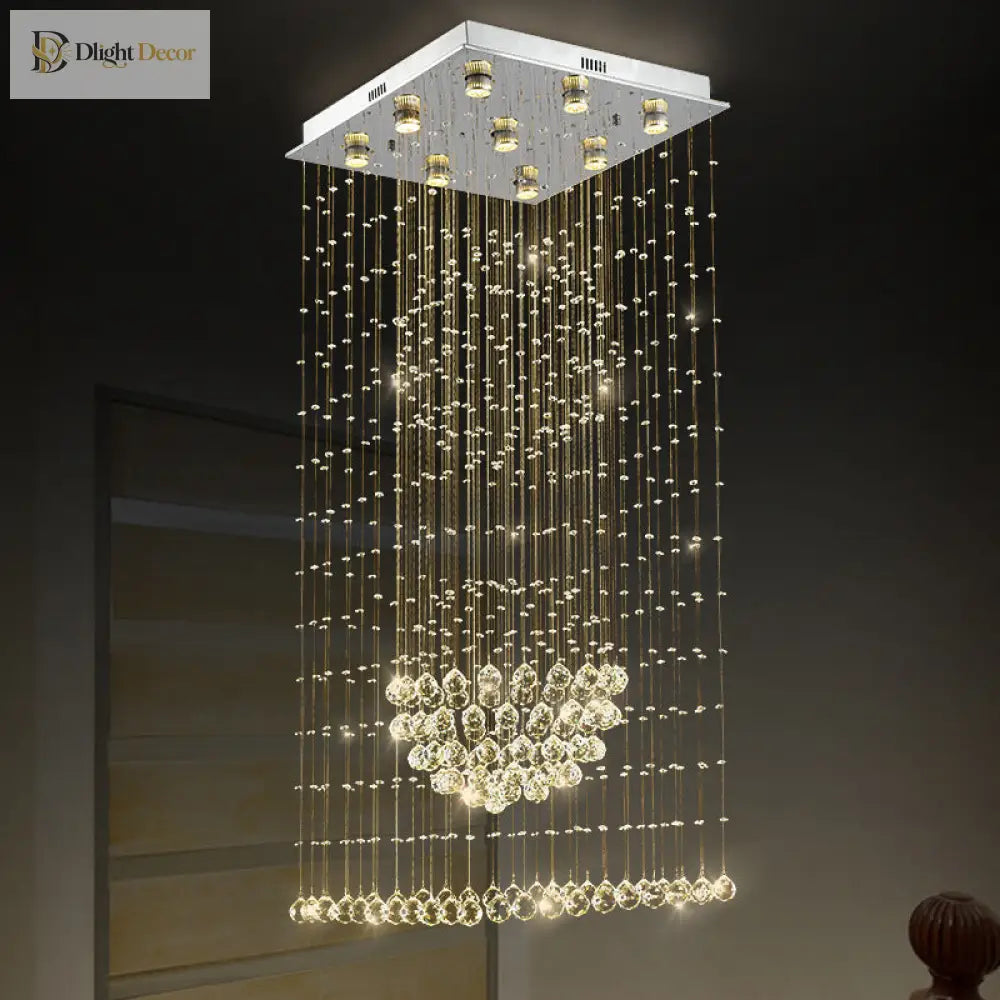 Cascading Modern Chandelier | Modern Dining Room Lighting
