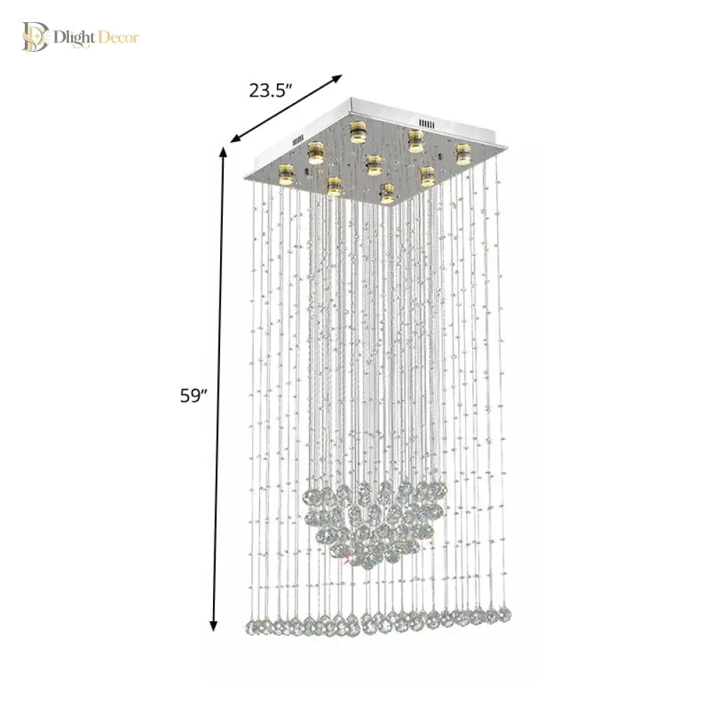 Cascading Modern Chandelier | Modern Dining Room Lighting