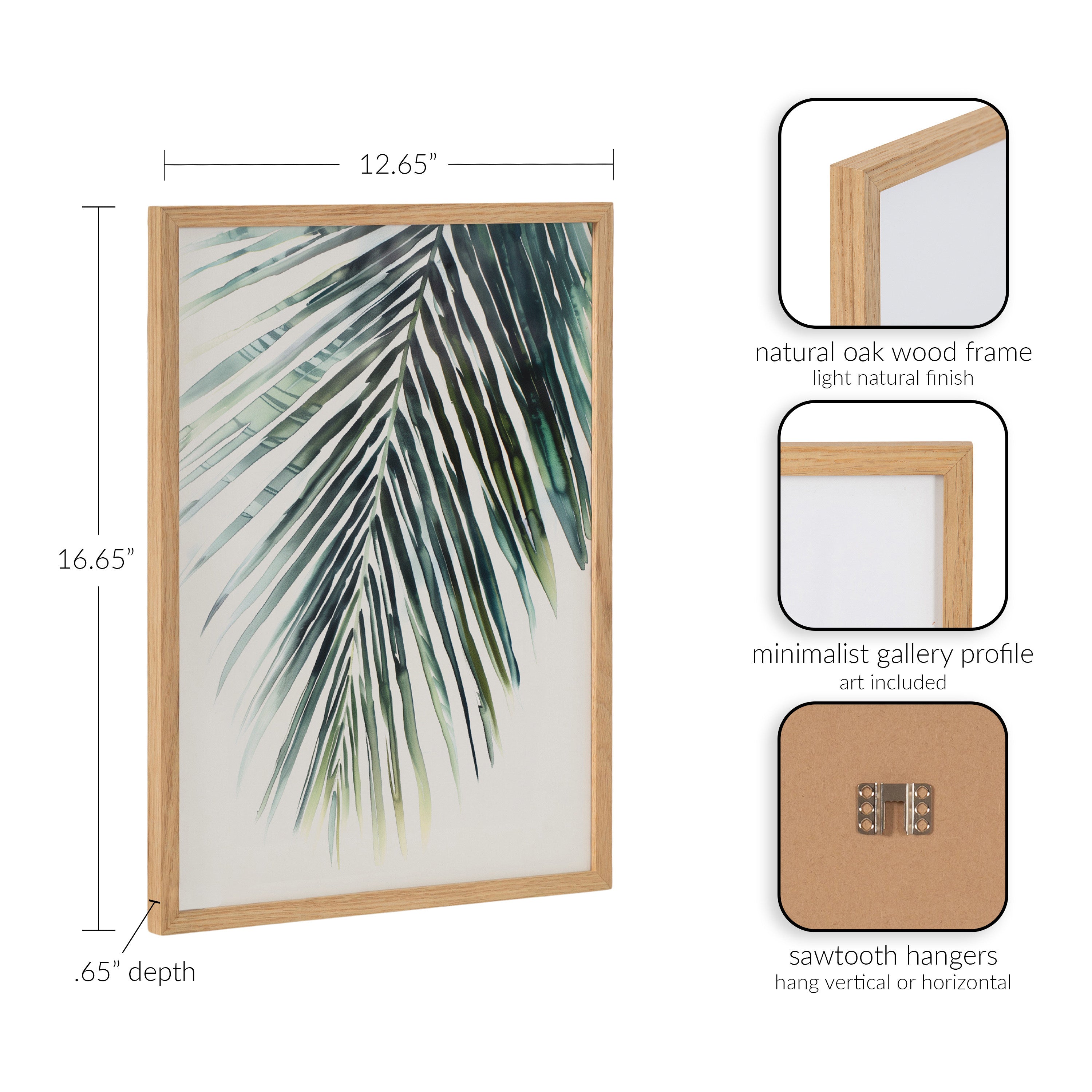 Gallery Tropical Modern Botanical Palm Print by The Creative Bunch Studio