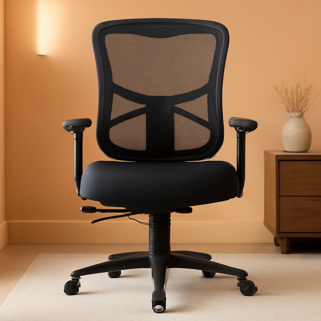 Elusion High Back Mesh Office Chair Black Adjustable Tilt