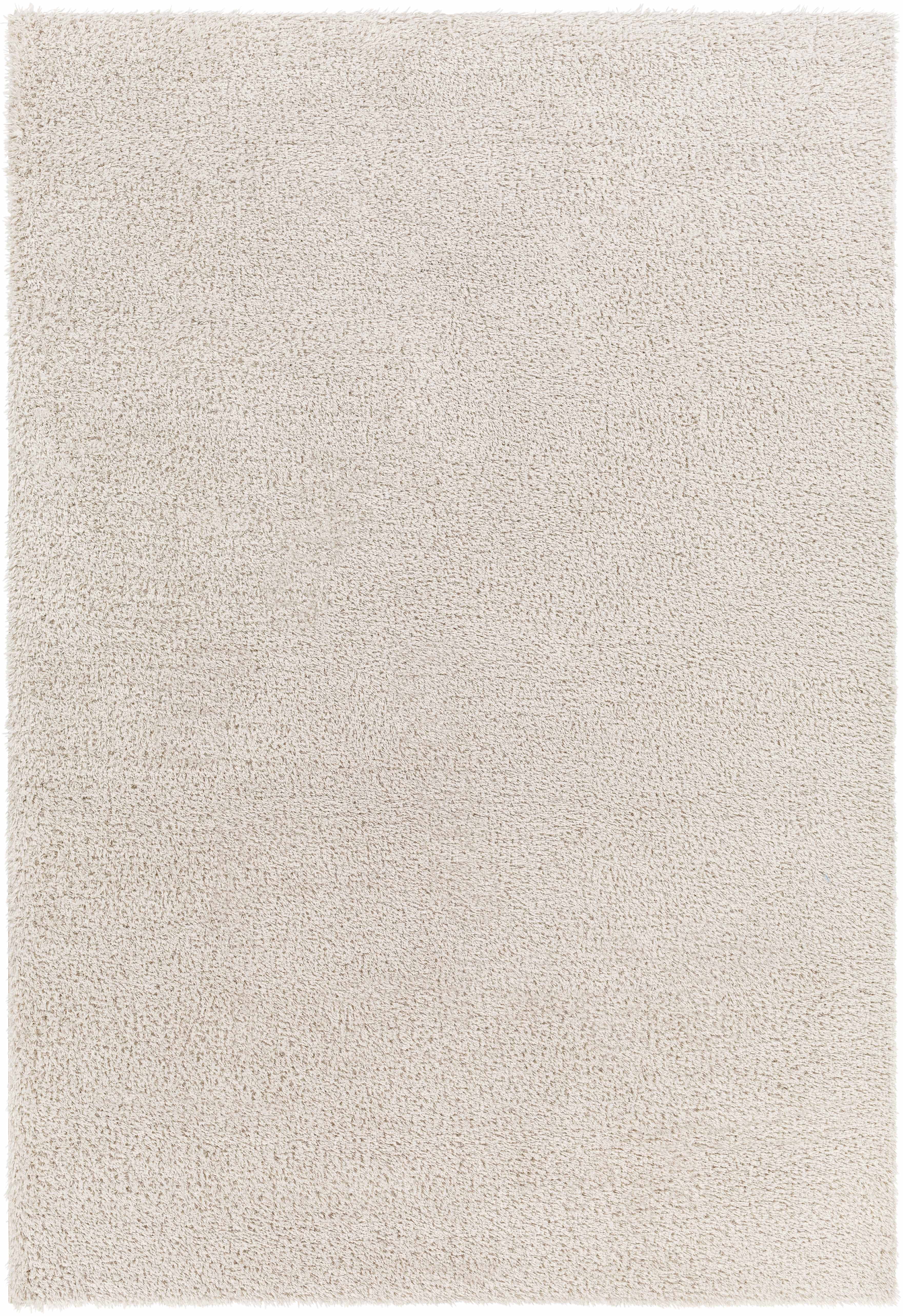 Heavenly Solid Beige Plush Rug