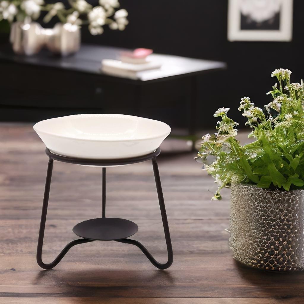Ceramic & Metal Wax Melt | Oil Burner | Simple Stand - PRHOMZ