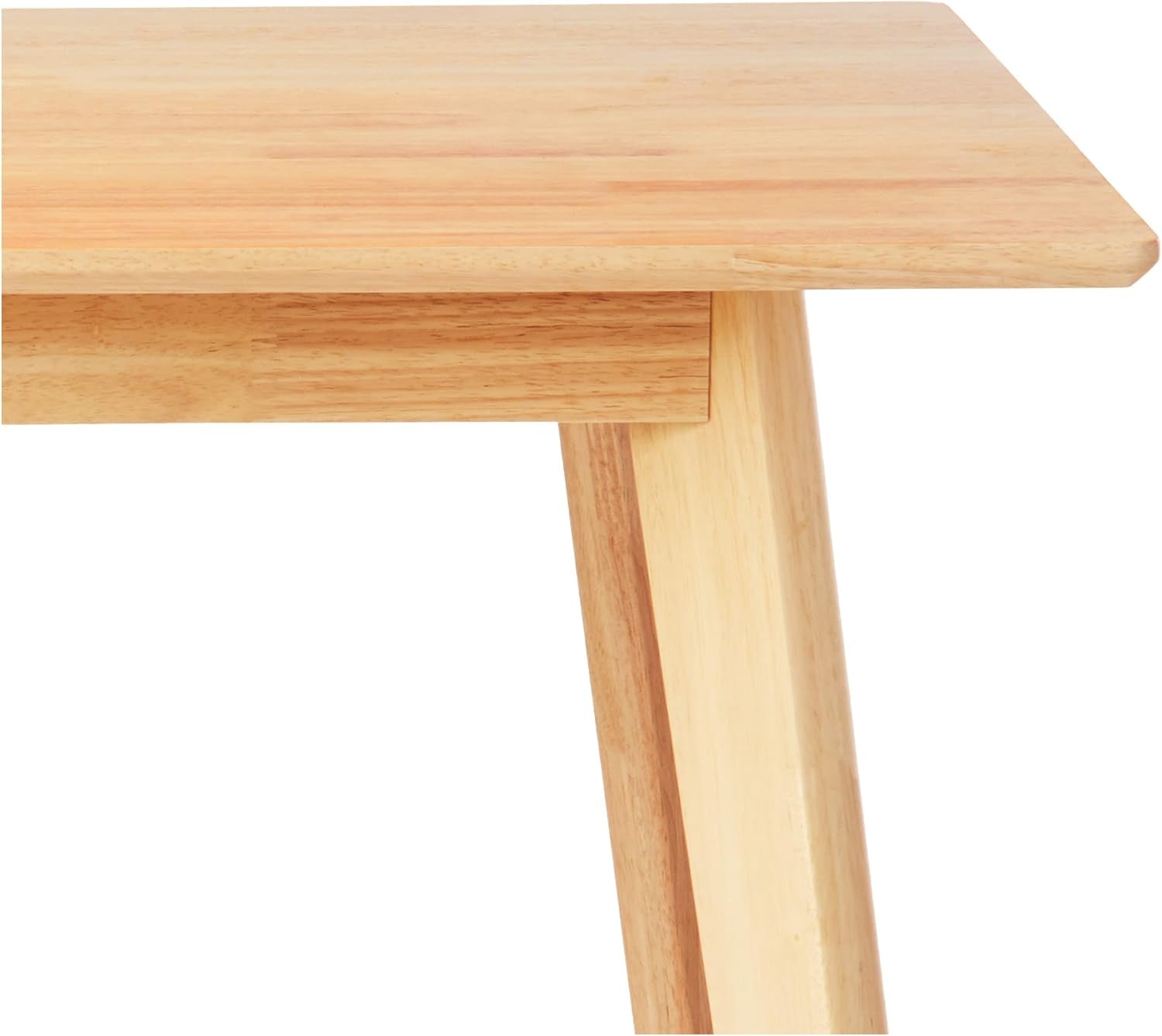 FSC Certified Solid Wood Rectangular Dining Table Seats Four Natural Finish