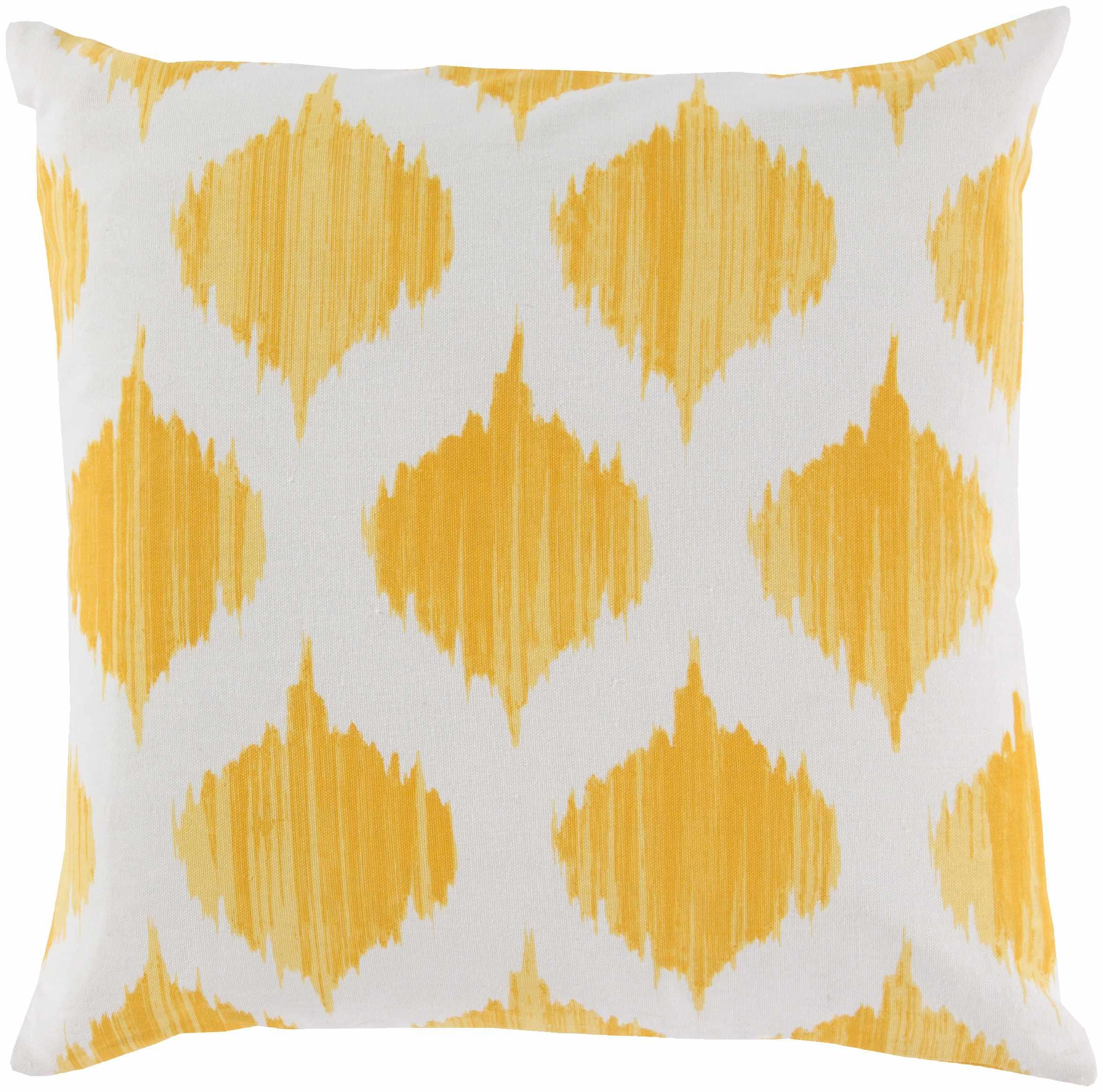 Bryant Yellow Ikat Throw Pillow - Clearance - PRHOMZ