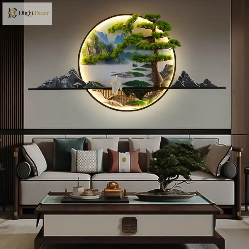 Chinese LED Wall Art Light | Modern Interior Home Lighting