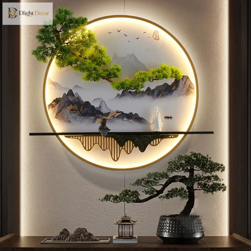 Chinese LED Wall Art Light | Modern Interior Home Lighting