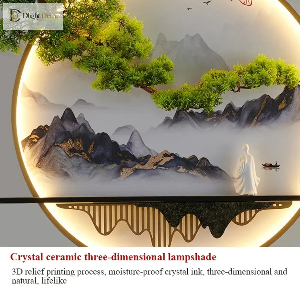 Chinese LED Wall Art Light | Modern Interior Home Lighting