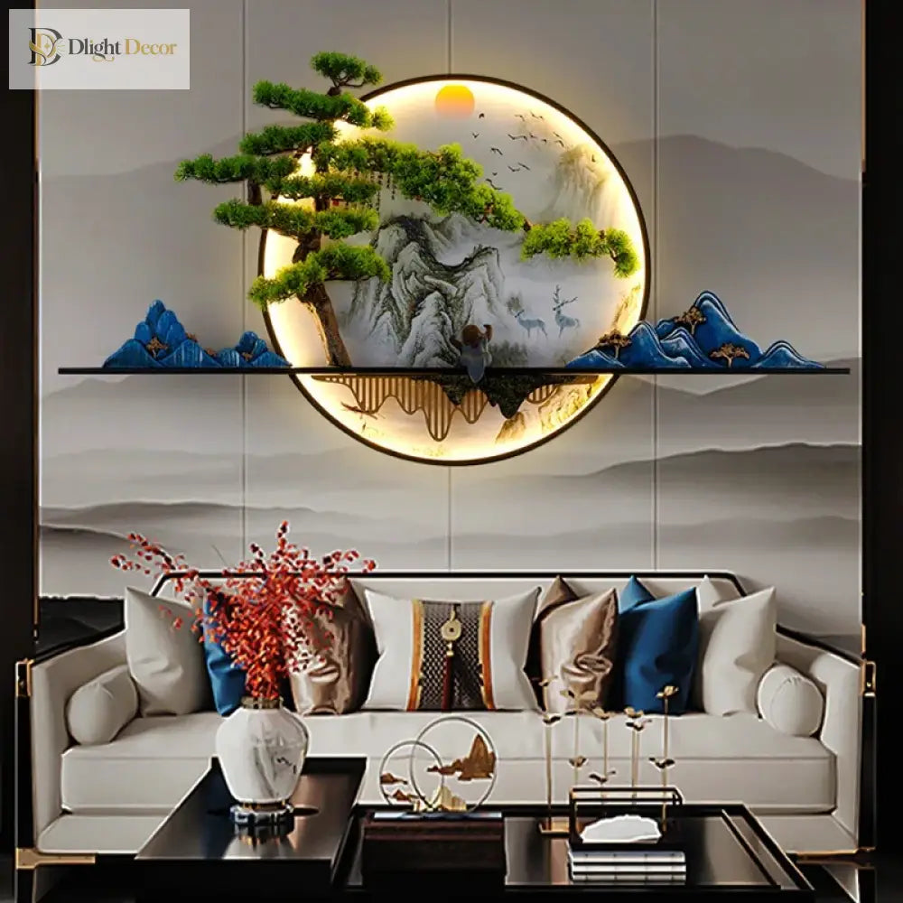Chinese LED Wall Art Light | Modern Interior Home Lighting