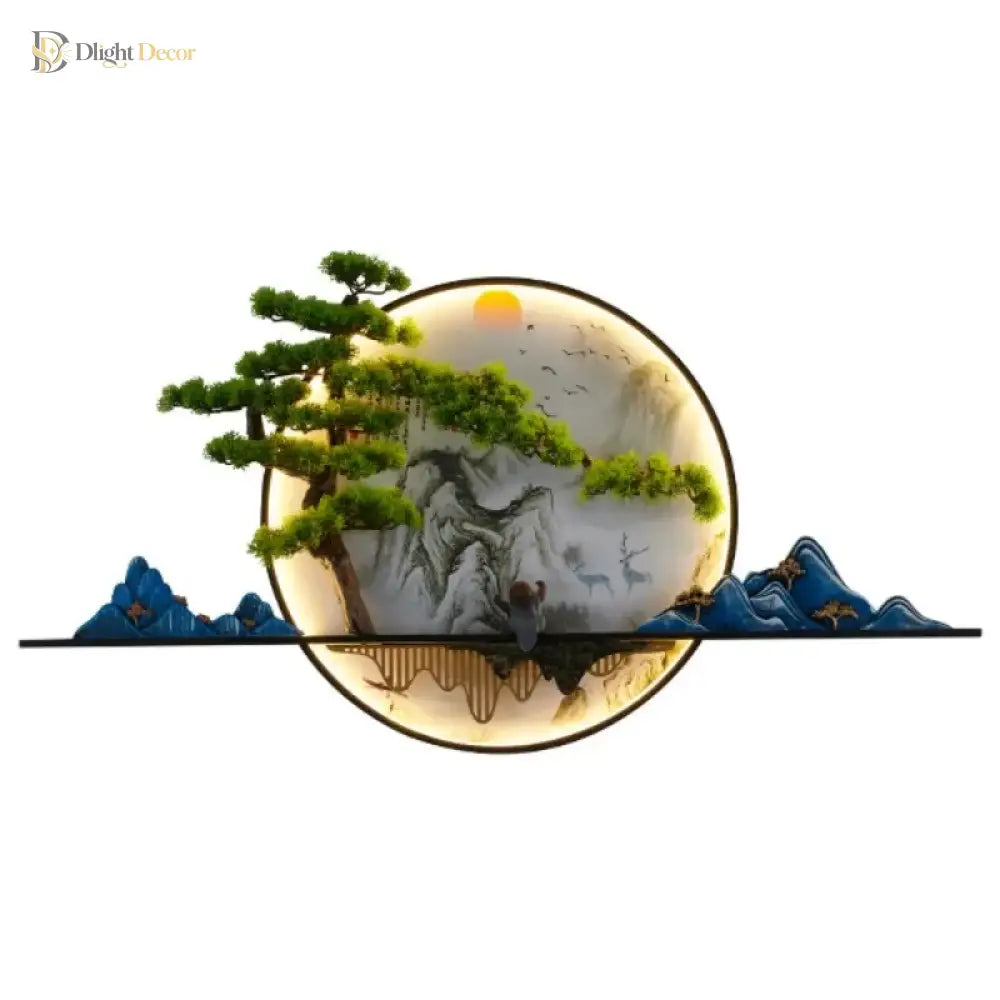 Chinese LED Wall Art Light | Modern Interior Home Lighting