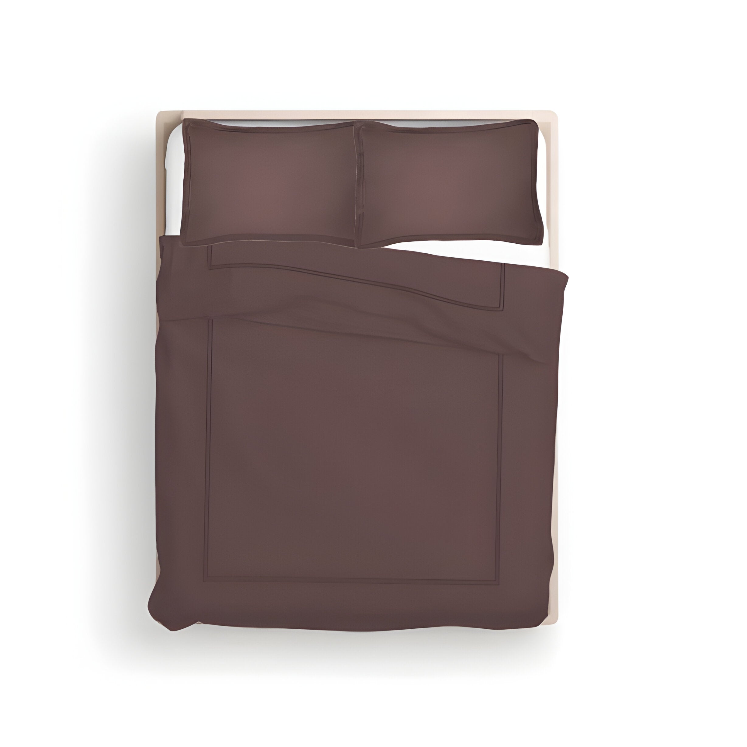 400TC Cotton Luxurious Double Embroidery Sateen Solid Duvet Cover Set