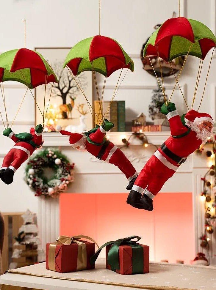 Christmas Electric Santa Decor, Santa Climbing Ropes & Ladder Toy Ornament - PRHOMZ