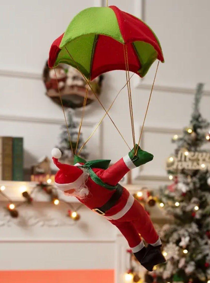 Christmas Electric Santa Decor, Santa Climbing Ropes & Ladder Toy Ornament - PRHOMZ