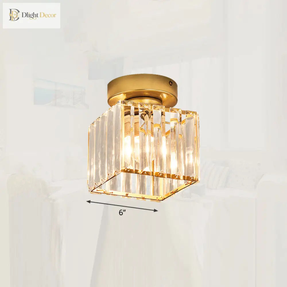 Clara Gold Flush Mount Light | Modern Interior Lighting
