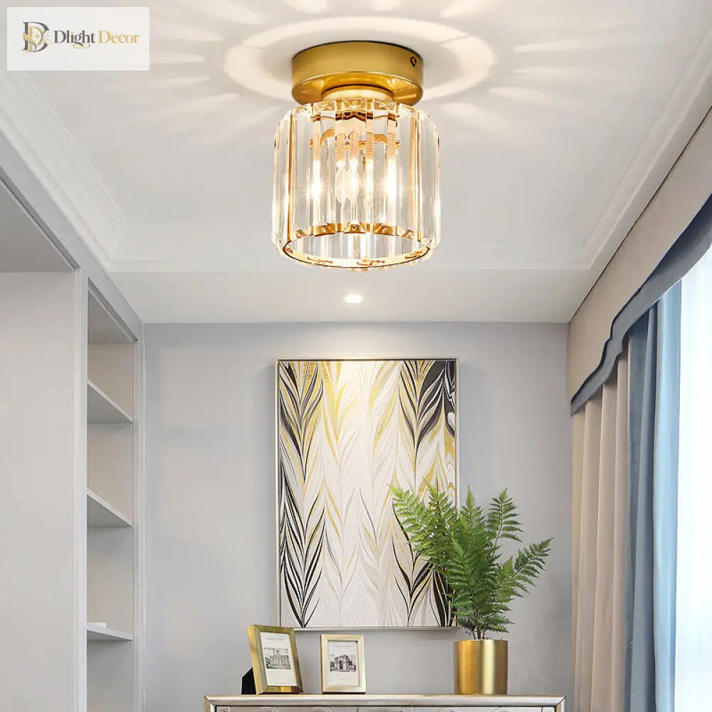 Clara Gold Flush Mount Light | Modern Interior Lighting