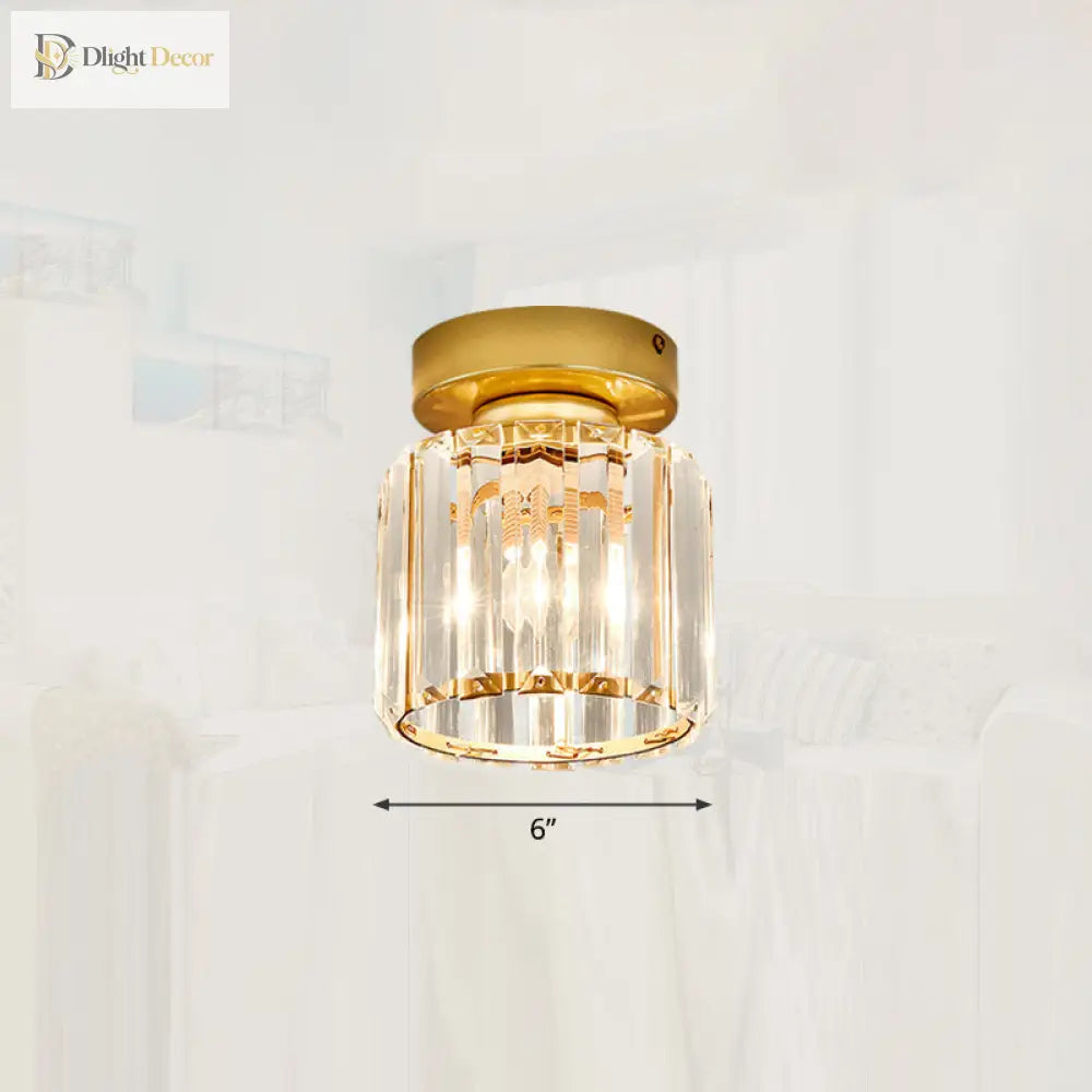 Clara Gold Flush Mount Light | Modern Interior Lighting