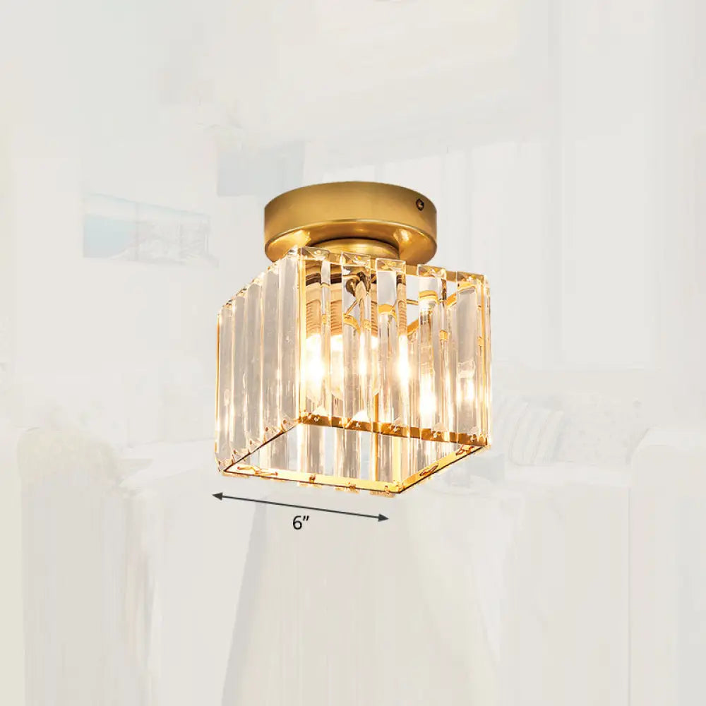 Clara Gold Flush Mount Light | Modern Interior Lighting