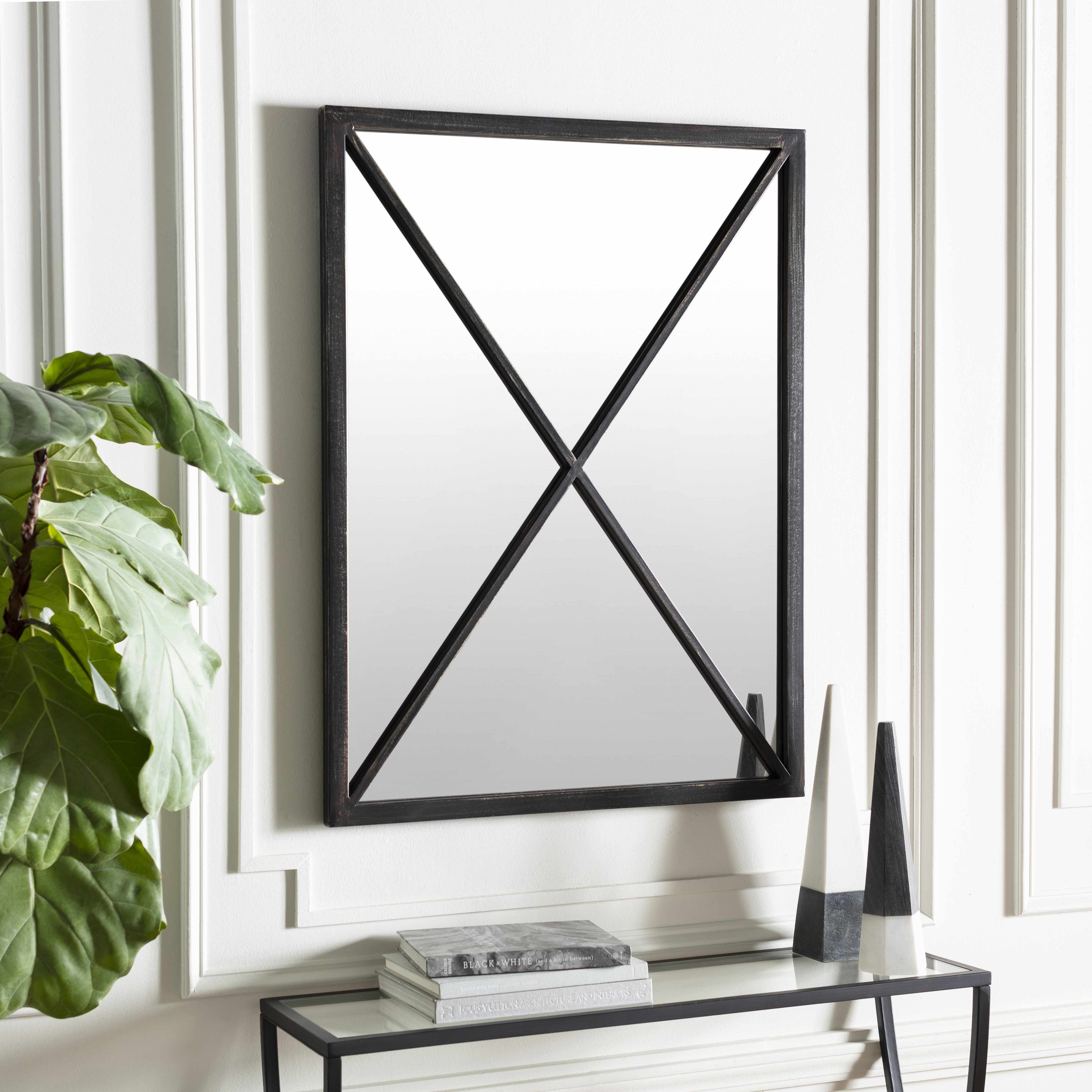 Candon Black Framed Mirror-1
