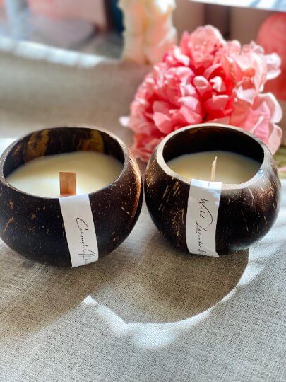 Coconut Shell Candle | Sustainable Home Decor