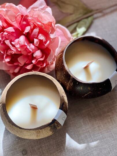 Coconut Shell Candle | Sustainable Home Decor
