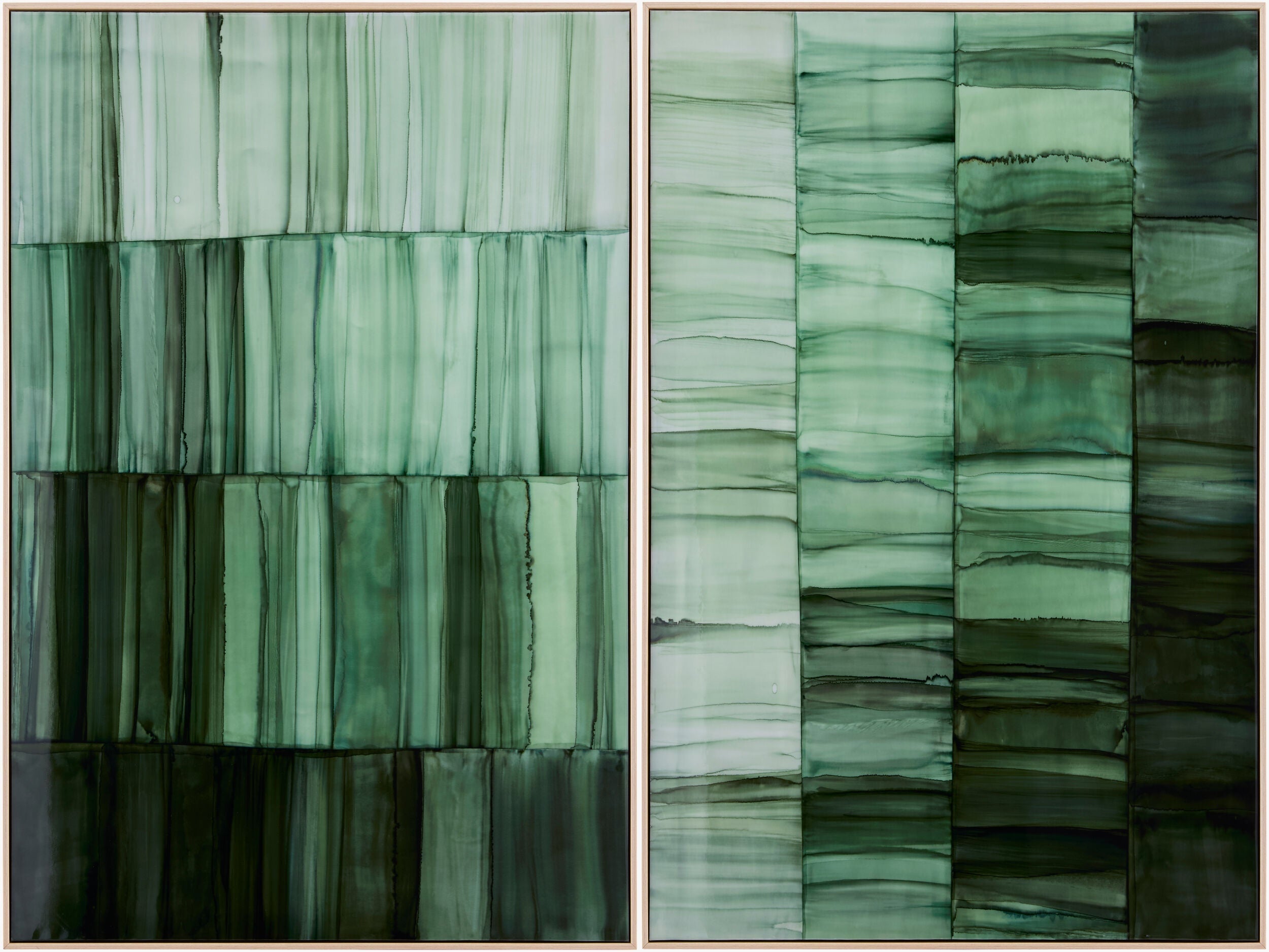 Soft Forest Green Modern Framed Wall Art for modern gallery walls-0