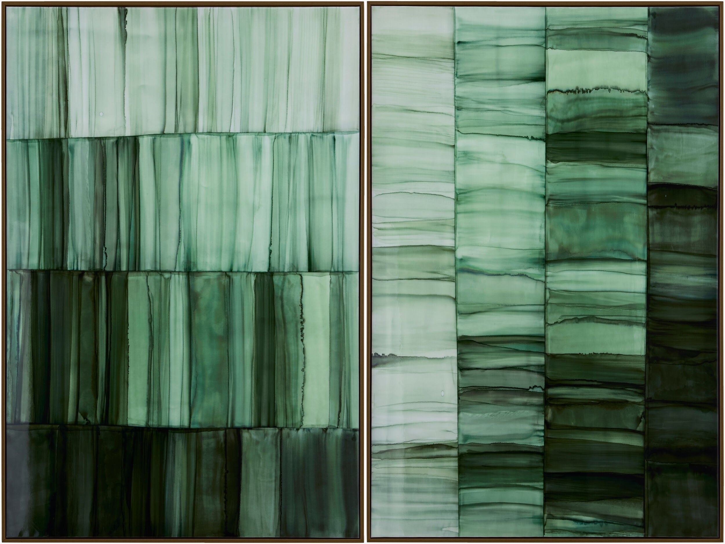 Rich Forest Green Modern Framed Wall Art for modern gallery walls-0