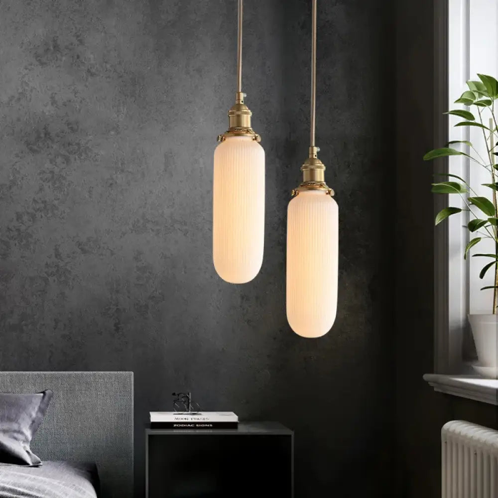 Copper Ceramic Chandelier | Bedroom & Bedside Lighting