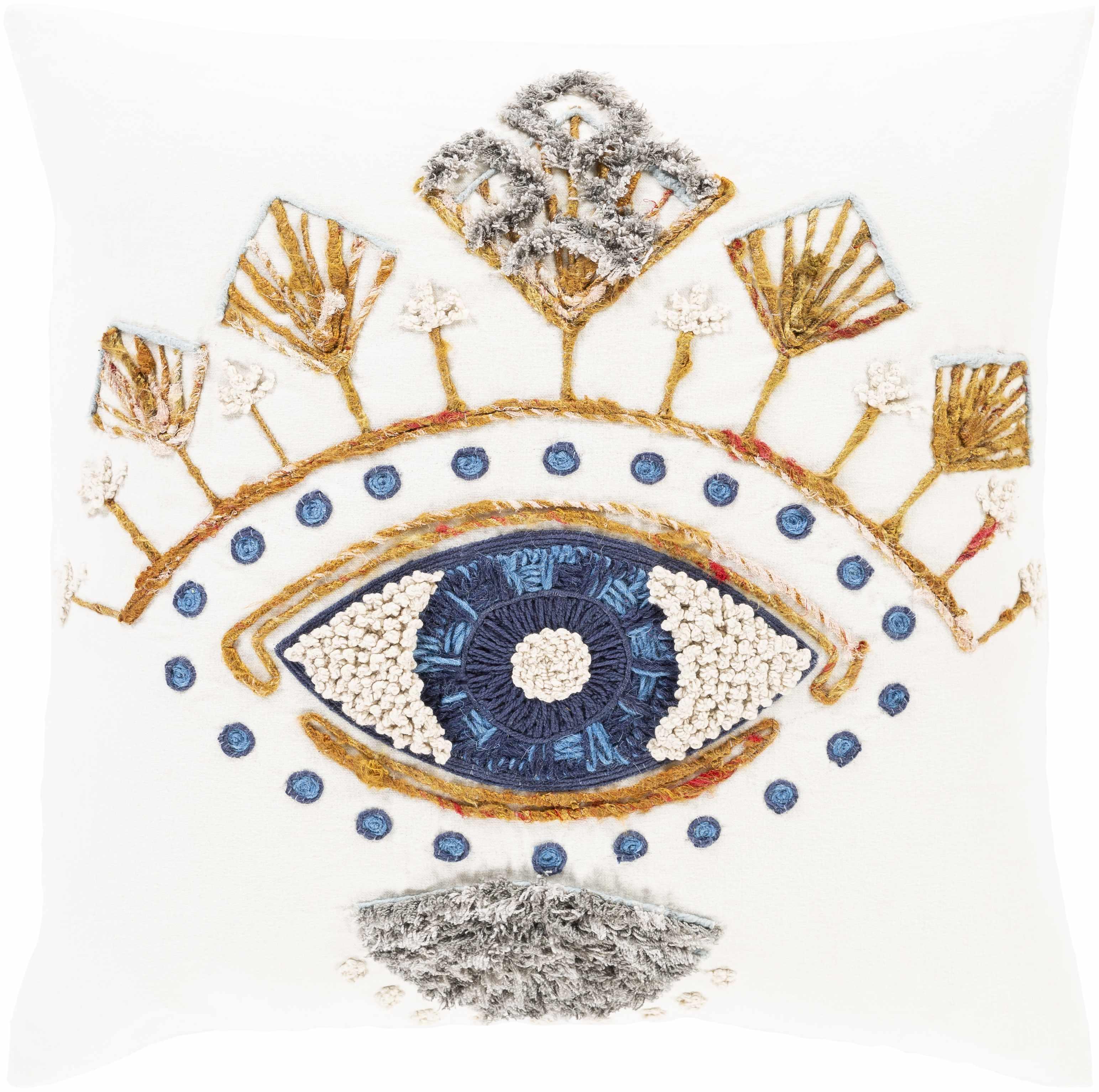 Blue Eye Square Throw Pillow - Clearance - PRHOMZ