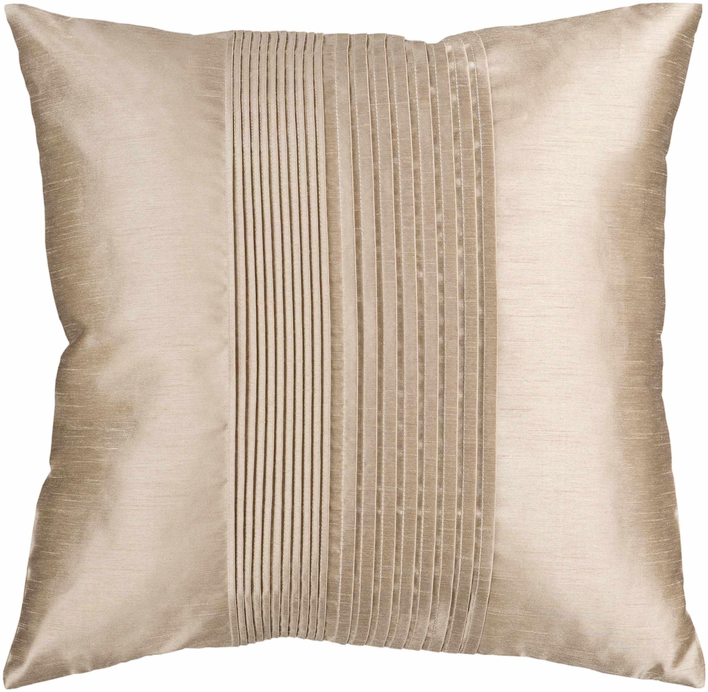 Crawfordville Tan Square Throw Pillow - PRHOMZ
