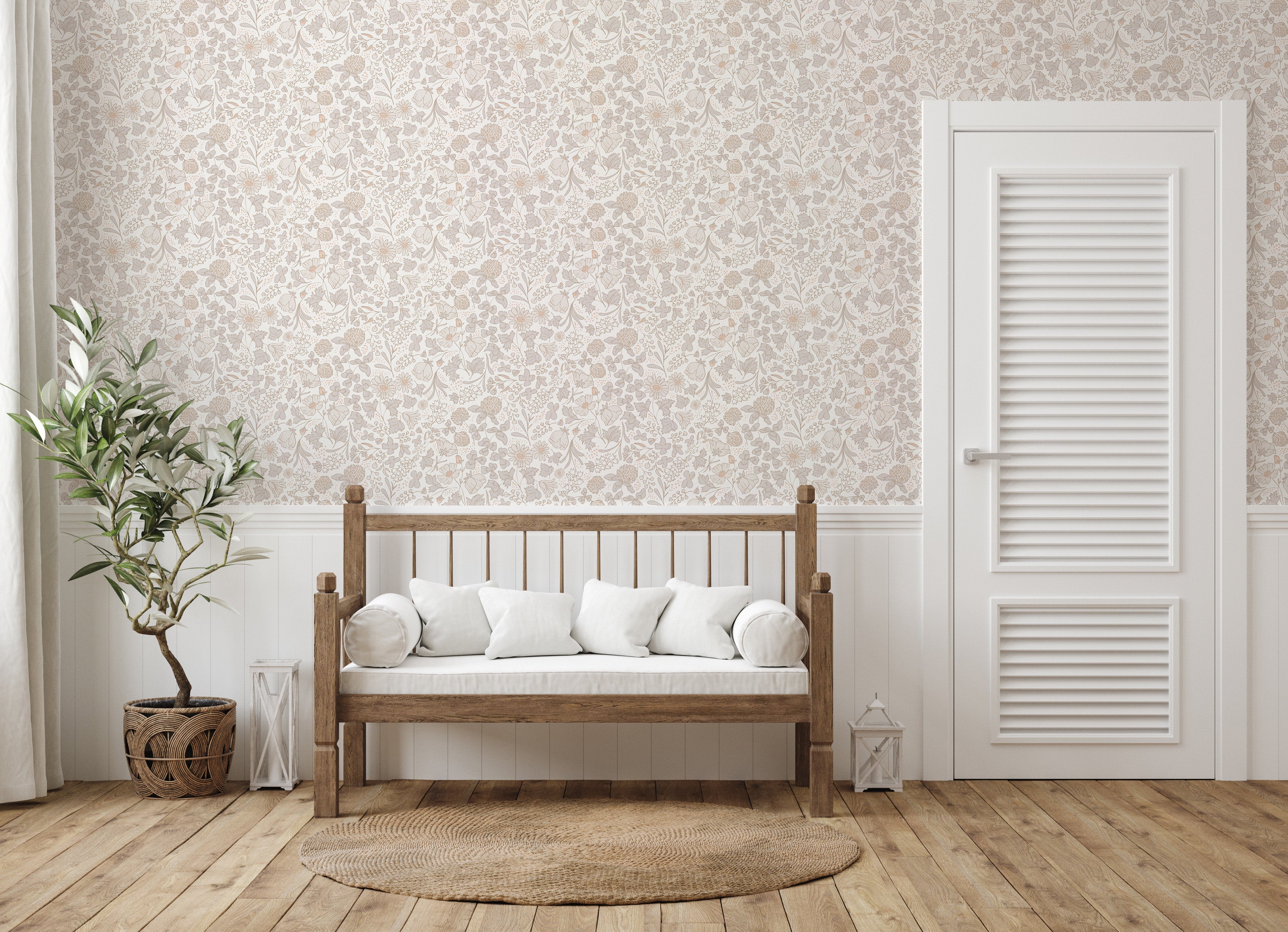 Holles Wallpaper by The Bright Leaf Design