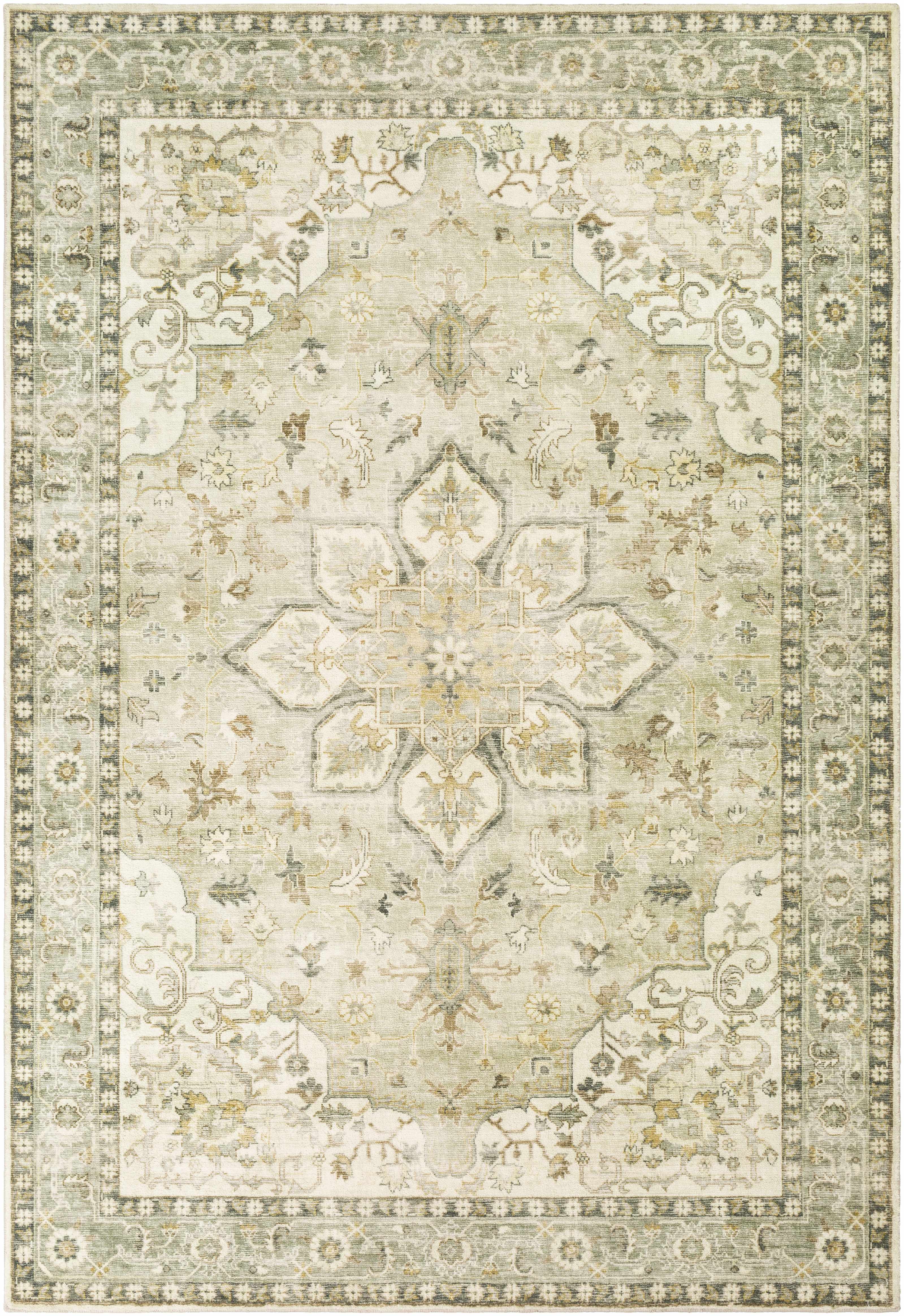 Crondall Sage Traditional Area Rug-1