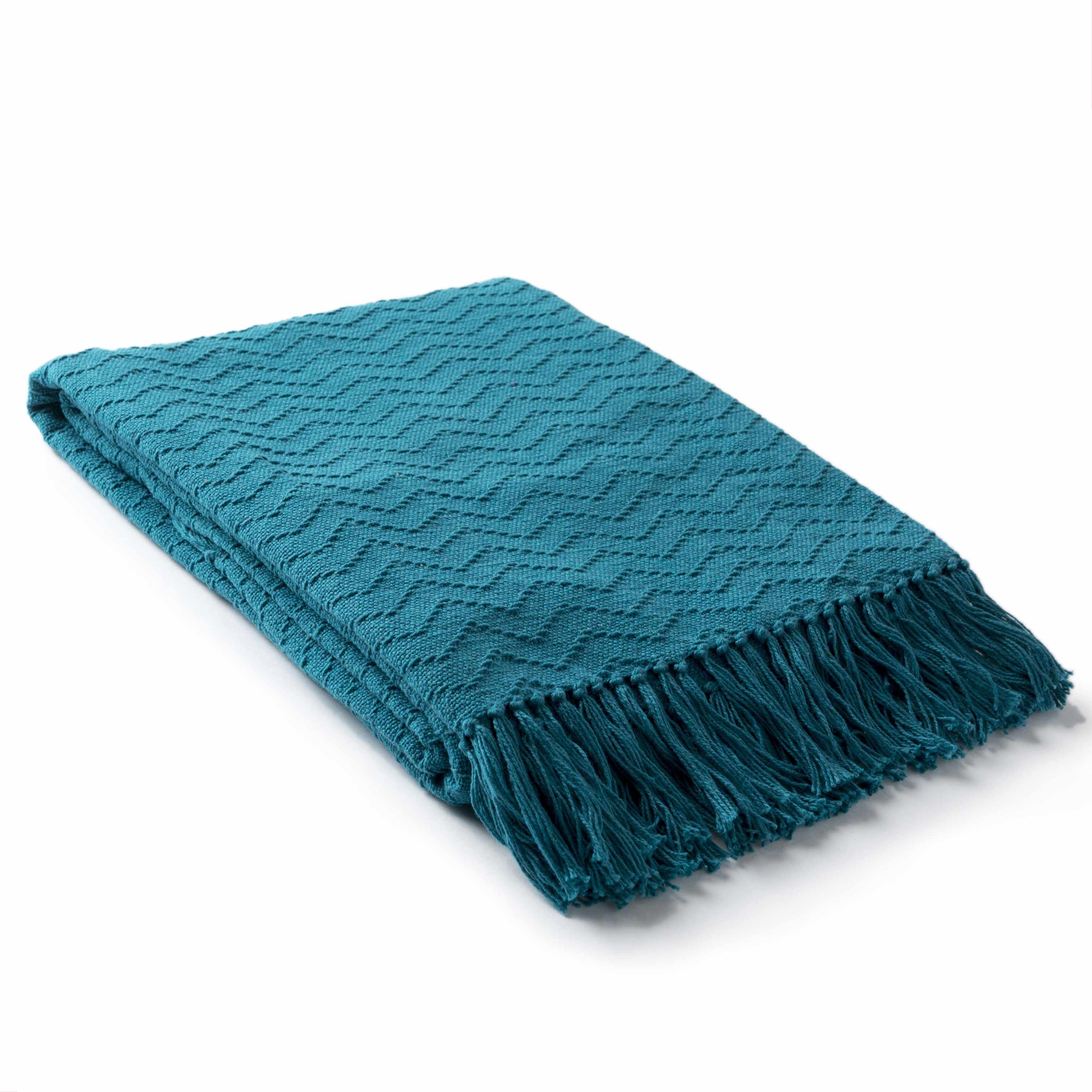 Chiconcuac Aqua Throw Blanket-1