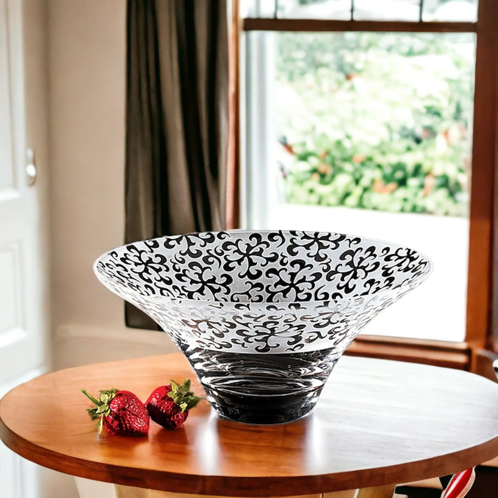Crystal Centerpiece Bowl - 10 inch Nirvana Style