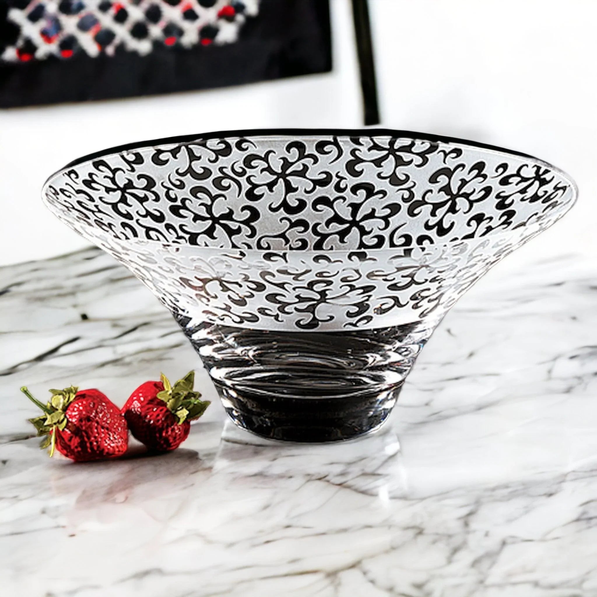 Crystal Centerpiece Bowl - 10 inch Nirvana Style