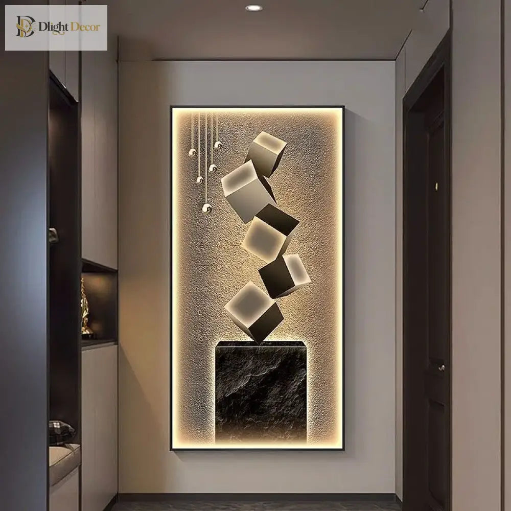 Crystal LED Wall Art Light | Modern Interior Home Lighting